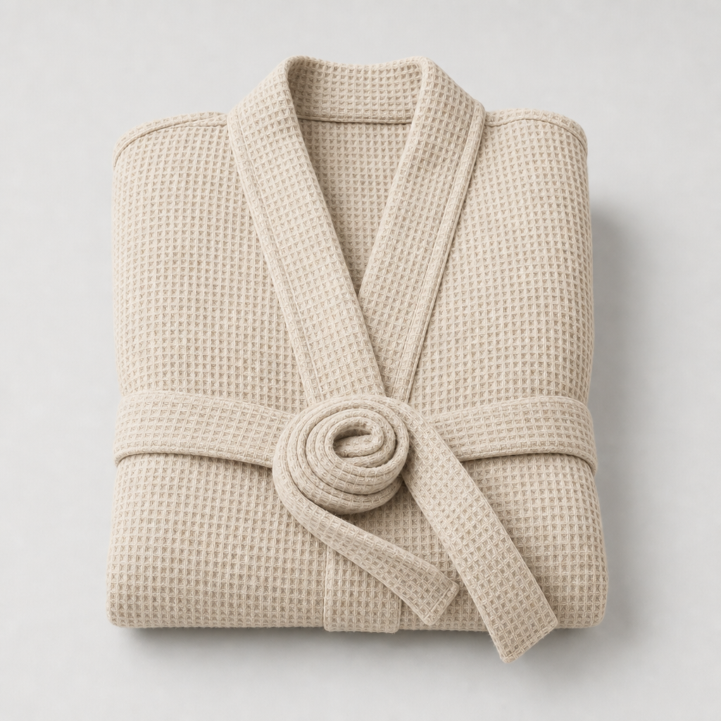 Waffle Weave Cotton Robe