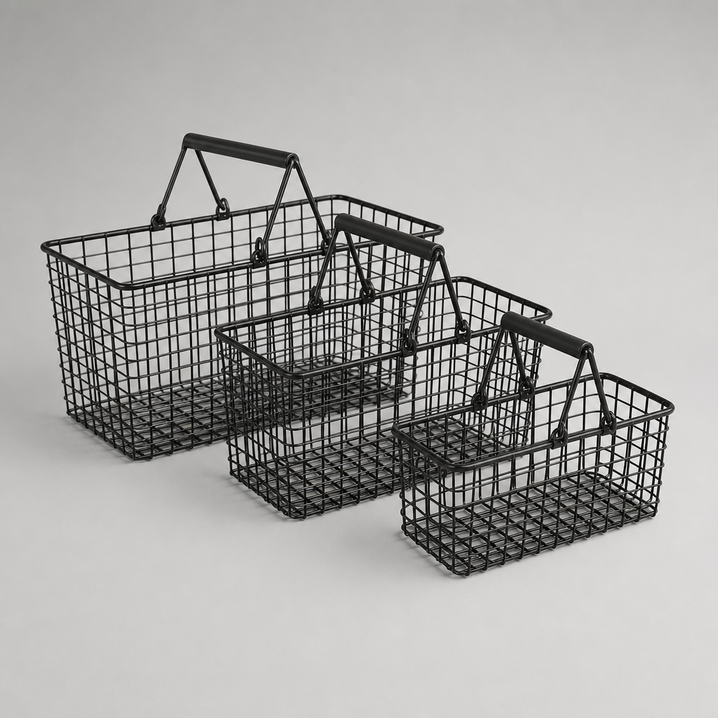 Wire Mesh Storage Basket Set