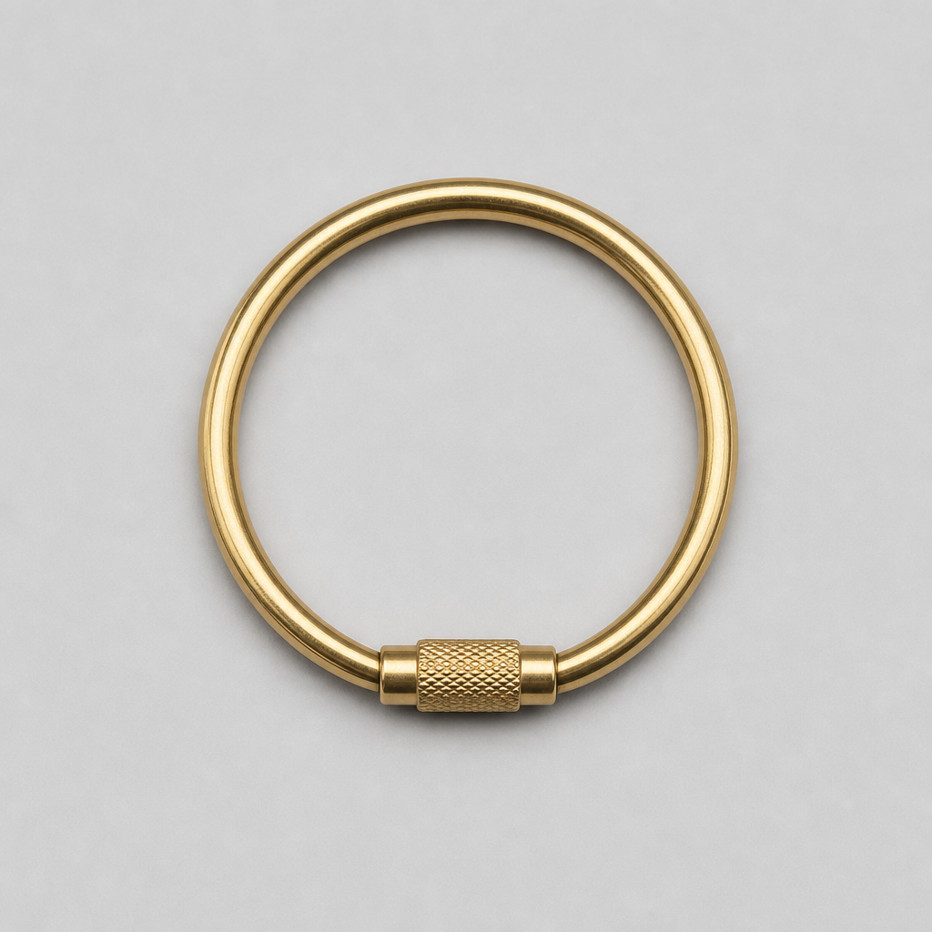 Solid Brass Keyring