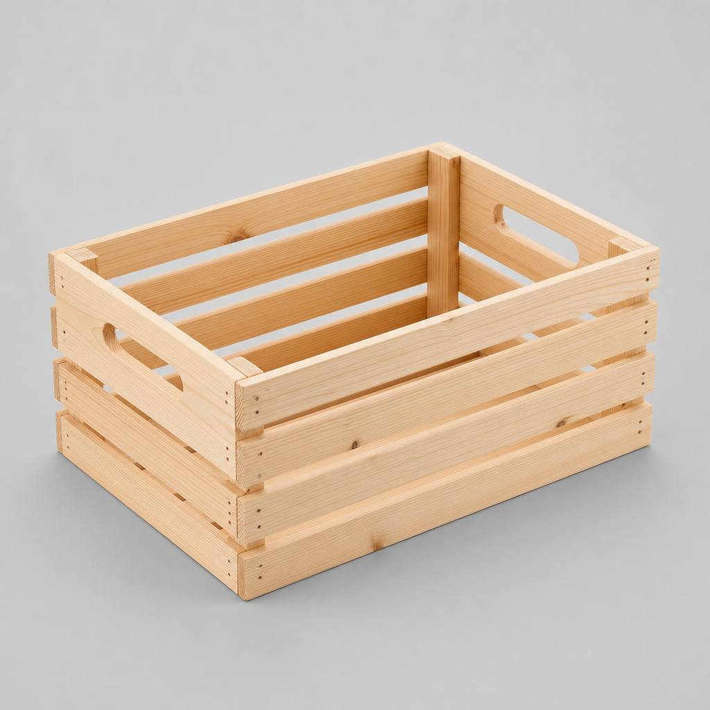 Stackable Wooden Storage Crate