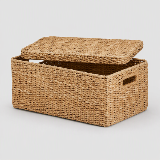 Seagrass Basket with Lid