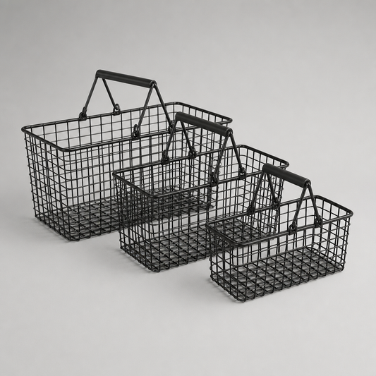 Wire Mesh Storage Basket Set