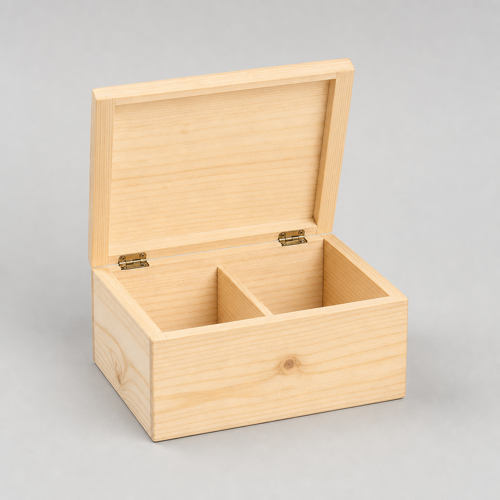 Wooden Card Filing Box