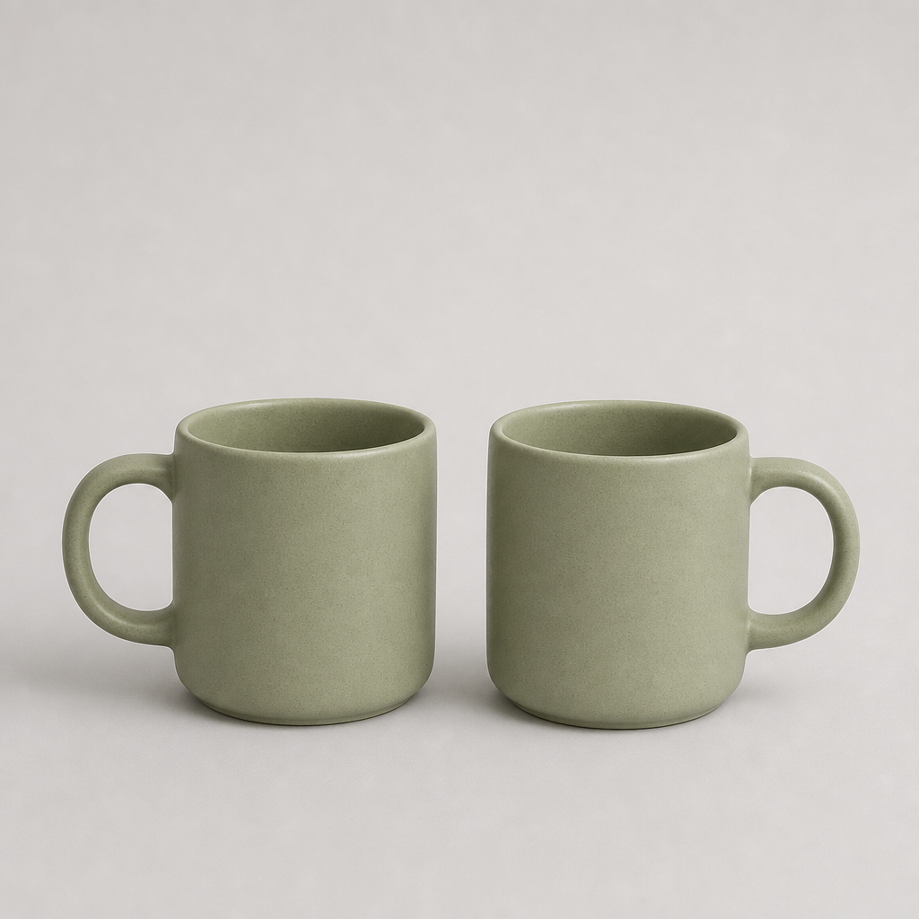 Stoneware Mug Set of Two