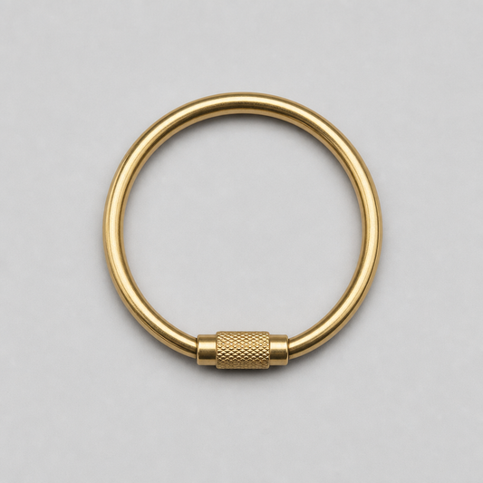 Solid Brass Keyring